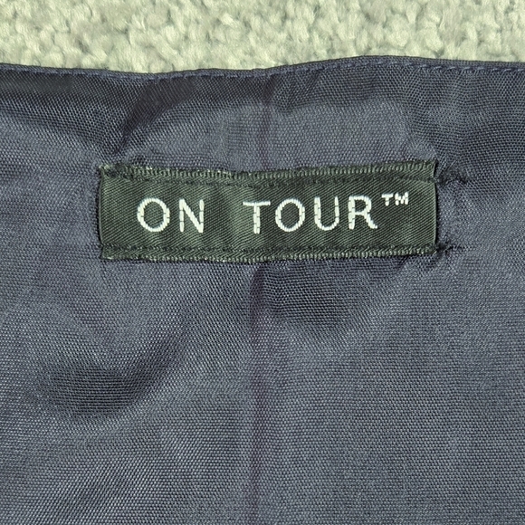 Vintage On Tour Cottagecore Picnic Pointed Hem Button-Up Vest Tie Back Unique - Picture 7 of 8
